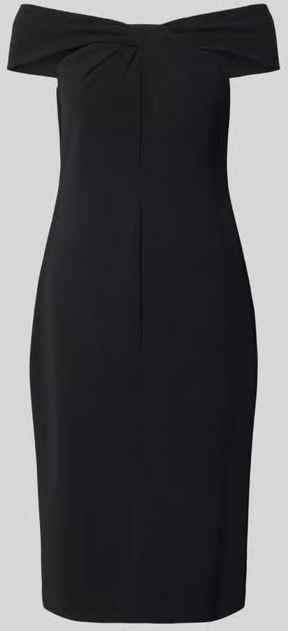 Lauren Ralph Lauren Knielange cocktailjurk met knoopdetail model 'TAKOTA'
