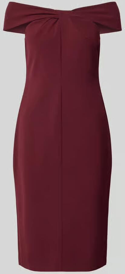 Lauren Ralph Lauren Knielange cocktailjurk met knoopdetail model 'TAKOTA'