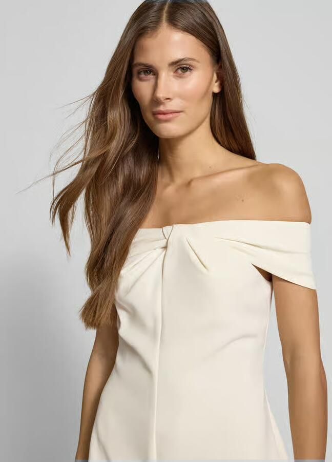 Lauren Ralph Lauren Knielange cocktailjurk met knoopdetail model 'TAKOTA' - Foto 2