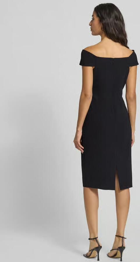 Lauren Ralph Lauren Knielange cocktailjurk met knoopdetail Model 'TAKOTA' - Foto 6