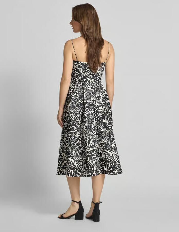 Lauren Ralph Lauren Knielange cocktailjurk met riem - Foto 2