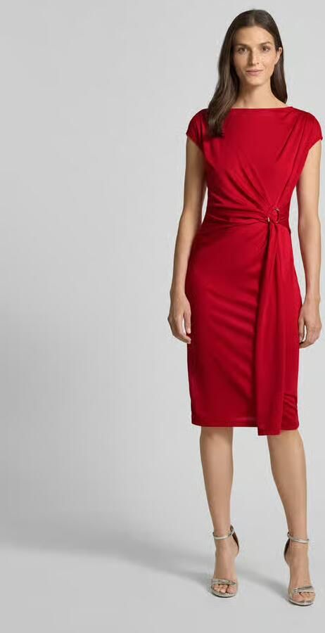 Lauren Ralph Lauren Knielange jurk in wikkellook model 'Gervas' - Foto 2