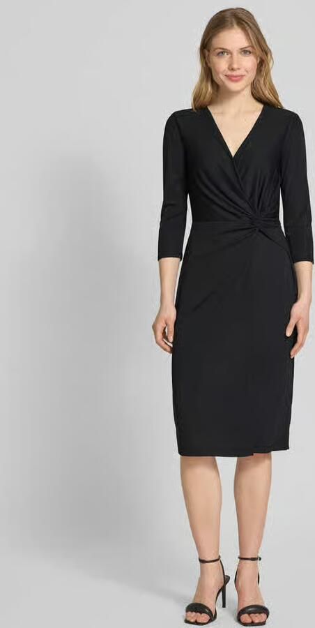 Lauren Ralph Lauren Knielange jurk met knoopdetail model 'CAROLETTE' - Foto 2