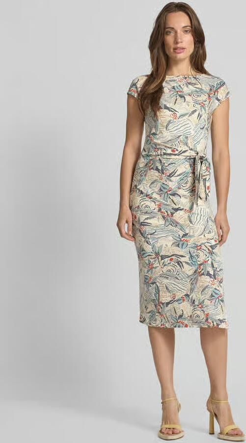 Lauren Ralph Lauren Knielange jurk met knoopdetail model 'DABRIA' - Foto 2