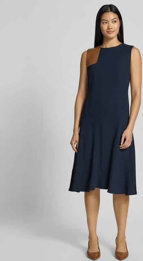 Lauren Ralph Lauren Knielange jurk met ronde hals model 'MIAMEN' - Foto 2