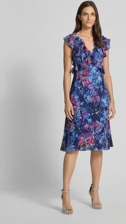 Lauren Ralph Lauren Knielange jurk met ruches model 'Taralee' - Foto 2