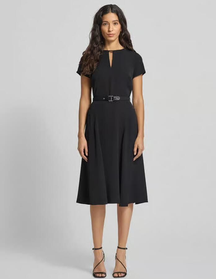 Lauren Ralph Lauren Knielange jurk met tailleriem - Foto 2