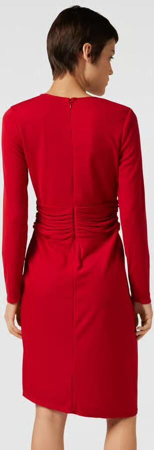 Lauren Ralph Lauren Knielange jurk met V-hals en tailleband - Foto 4