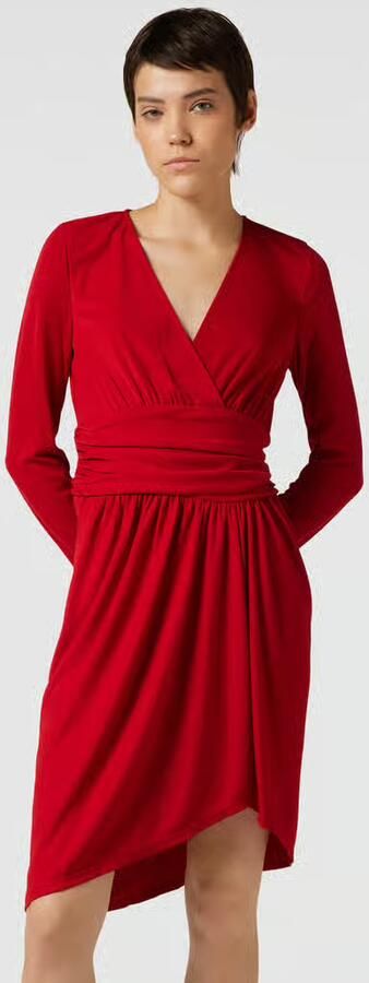 Lauren Ralph Lauren Knielange jurk met V-hals en tailleband - Foto 3