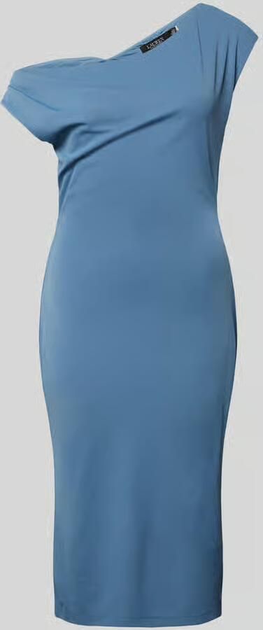 Lauren Ralph Lauren Knielange one shoulder-jurk in effen design - Foto 6