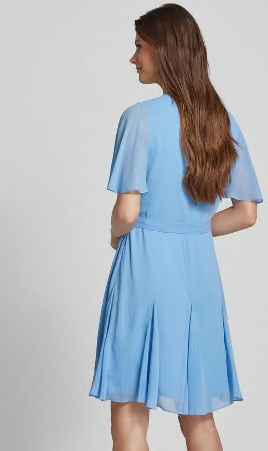Lauren Ralph Lauren Knielange wikkeljurk in chiffon model 'WANDELLA'