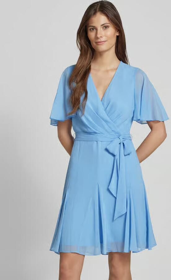 Lauren Ralph Lauren Knielange wikkeljurk in chiffon model 'WANDELLA' - Foto 2