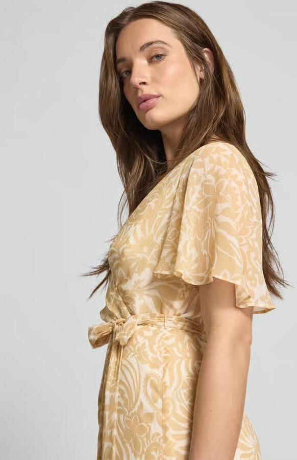 Lauren Ralph Lauren Knielange wikkeljurk met V-hals model 'FILSEE' - Foto 4