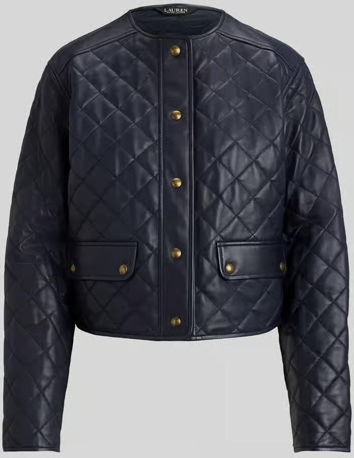 Lauren Ralph Lauren Korte leren jack van puur lamsleer