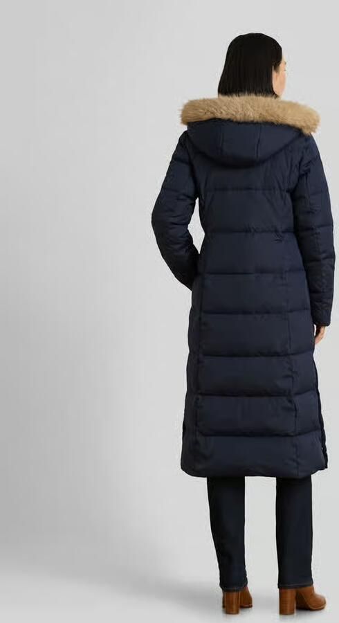 Lauren Ralph Lauren lange donsjas met afneembare capuchon - Foto 2