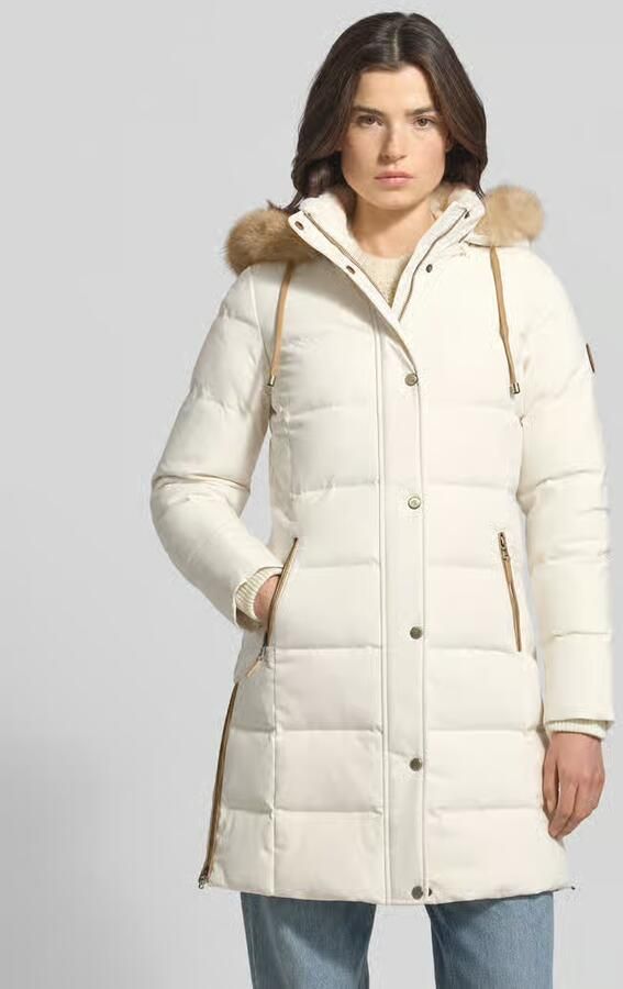 Lauren Ralph Lauren Regular fit lange donsjas met garnering van imitatiebont - Foto 2