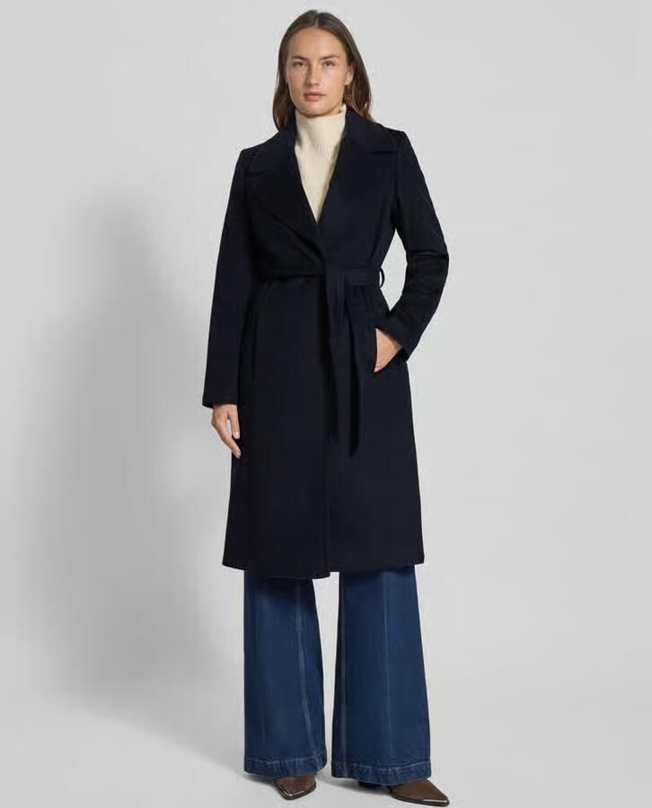 Lauren Ralph Lauren Lange jas met reverskraag en strikceintuur - Foto 2