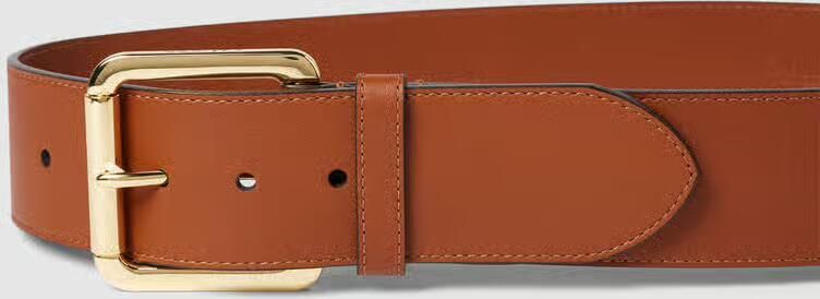 Lauren Ralph Lauren Leren ceintuur met doornsluiting - Foto 2