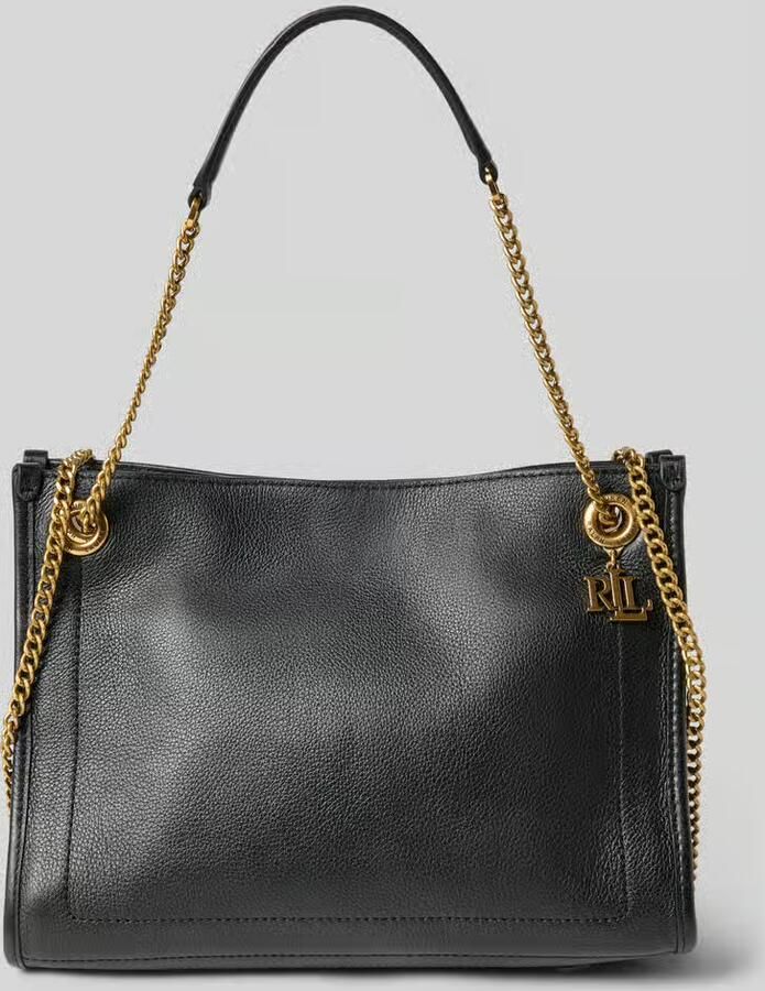 Lauren Ralph Lauren Handtas met labelapplicatie en schouderband
