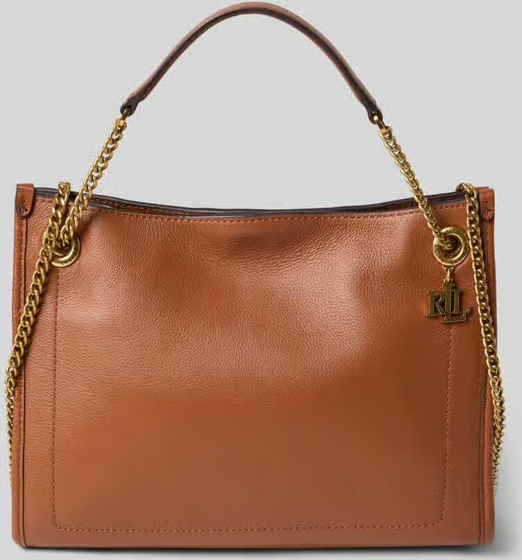 Lauren Ralph Lauren Handtas met labelapplicatie en schouderband