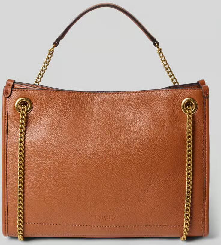 Lauren Ralph Lauren Handtas met labelapplicatie en schouderband