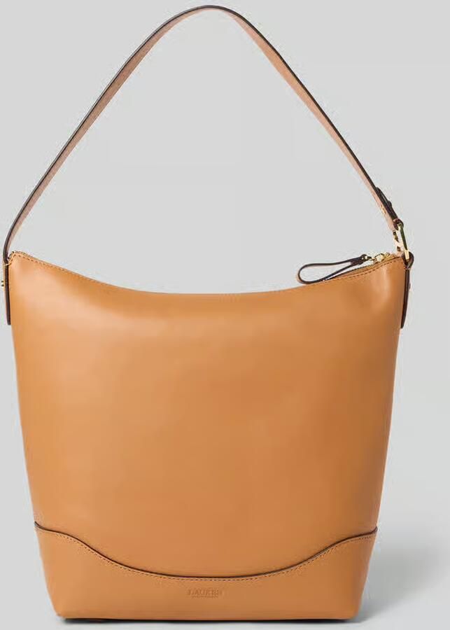 Lauren Ralph Lauren Leren handtas met siernaad