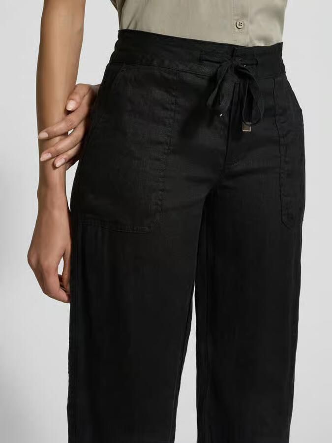 Lauren Ralph Lauren Loose fit linnen broek met elastische band model 'JOVONIE' - Foto 3