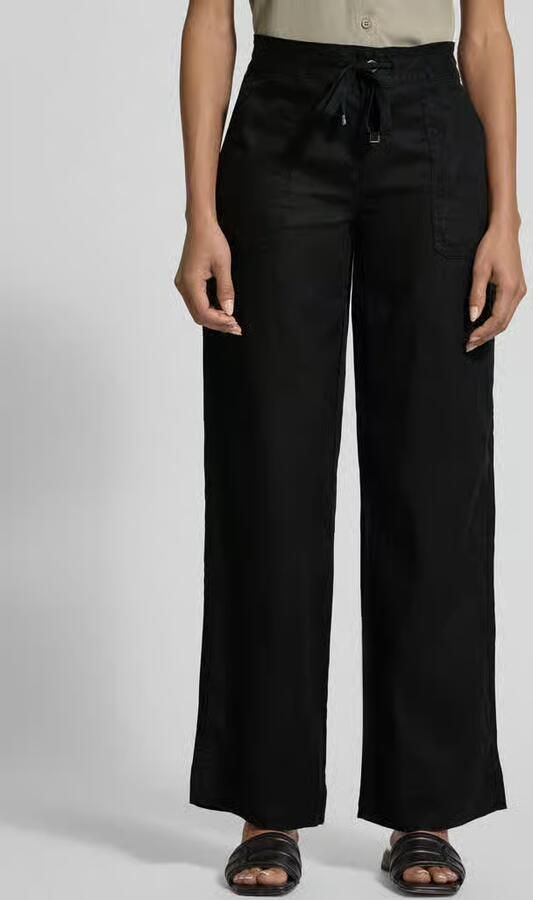 Lauren Ralph Lauren Loose fit linnen broek met elastische band model 'JOVONIE' - Foto 5