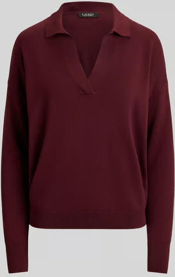 Lauren Ralph Lauren Loose fit pullover van mix van katoen en modal