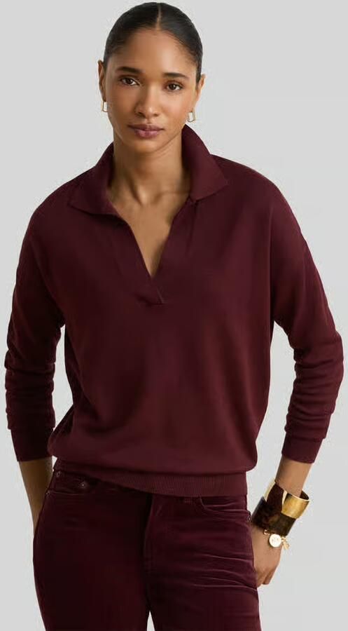 Lauren Ralph Lauren Loose fit pullover van mix van katoen en modal - Foto 2
