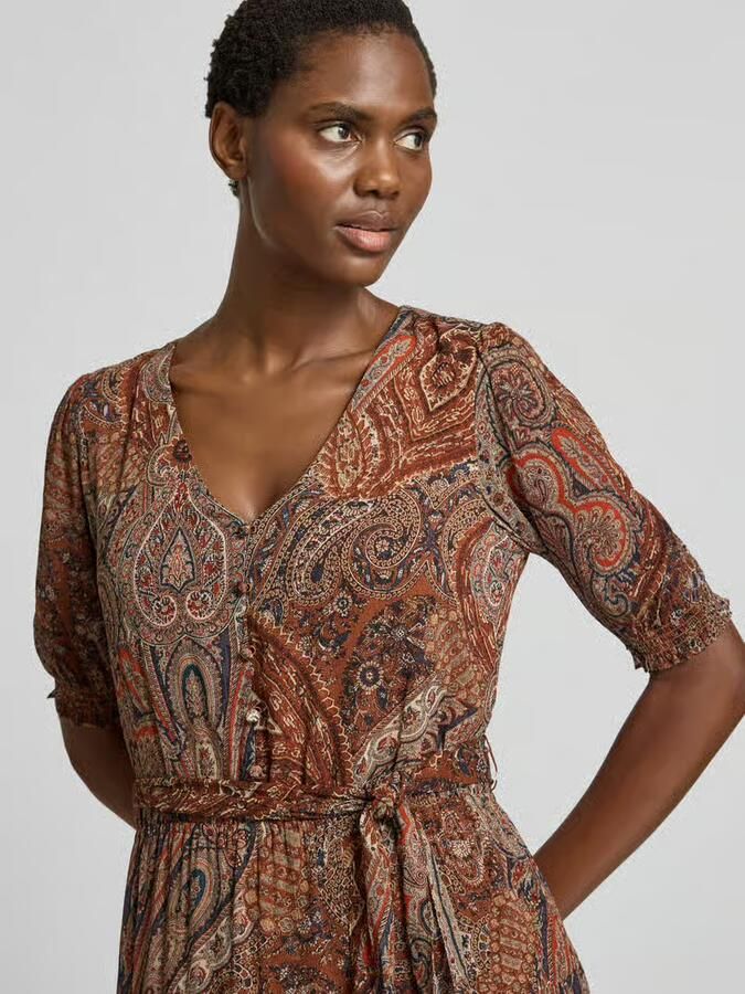Lauren Ralph Lauren Maxi-jurk met V-hals model 'JEHONATHAN' - Foto 2