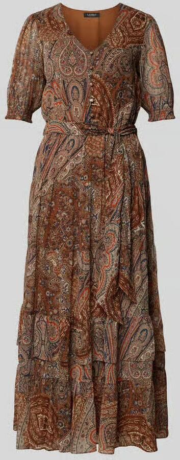 Lauren Ralph Lauren Maxi-jurk met V-hals model 'JEHONATHAN'