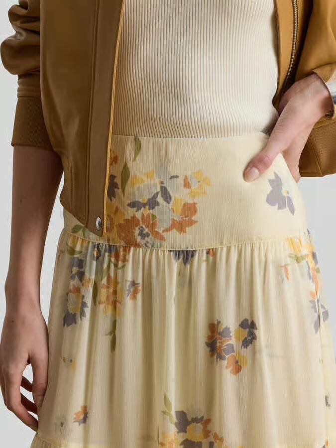 Lauren Ralph Lauren Maxirok van chiffon model 'PAULINDA MAX'