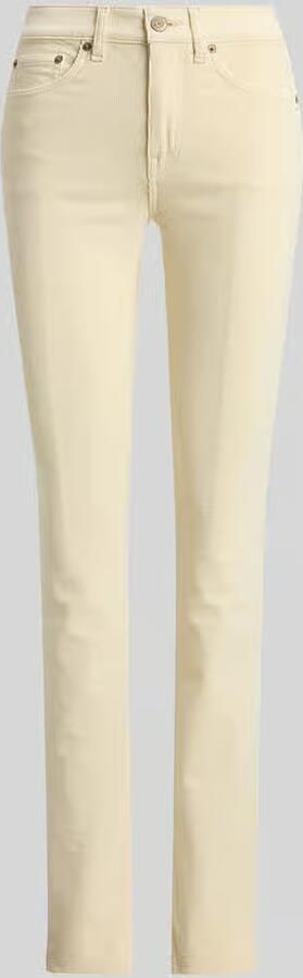 Lauren Ralph Lauren Slank straight leg broek van katoenmix