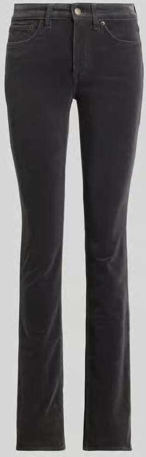 Lauren Ralph Lauren Slank straight leg broek van katoenmix