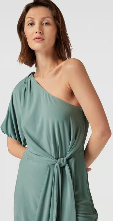 Lauren Ralph Lauren Midi-jurk in one shoulder-design model 'MARIYOW'