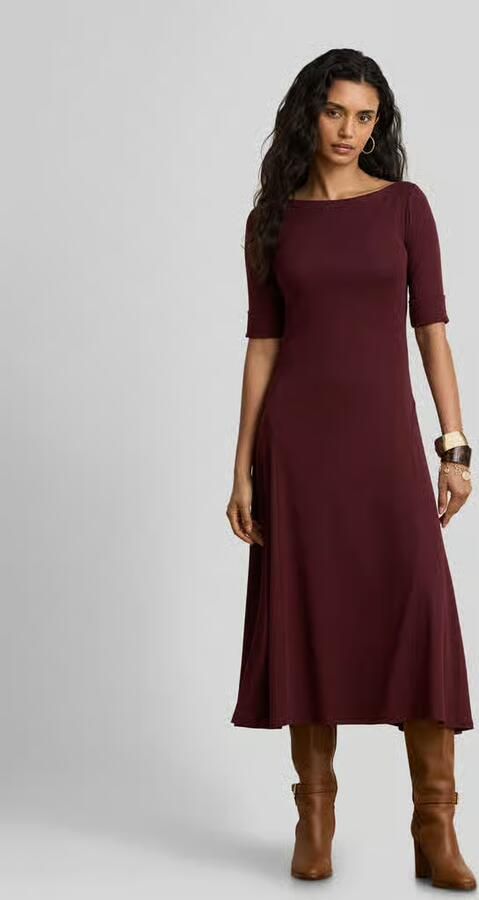 Lauren Ralph Lauren Midi-jurk van katoenmix - Foto 2