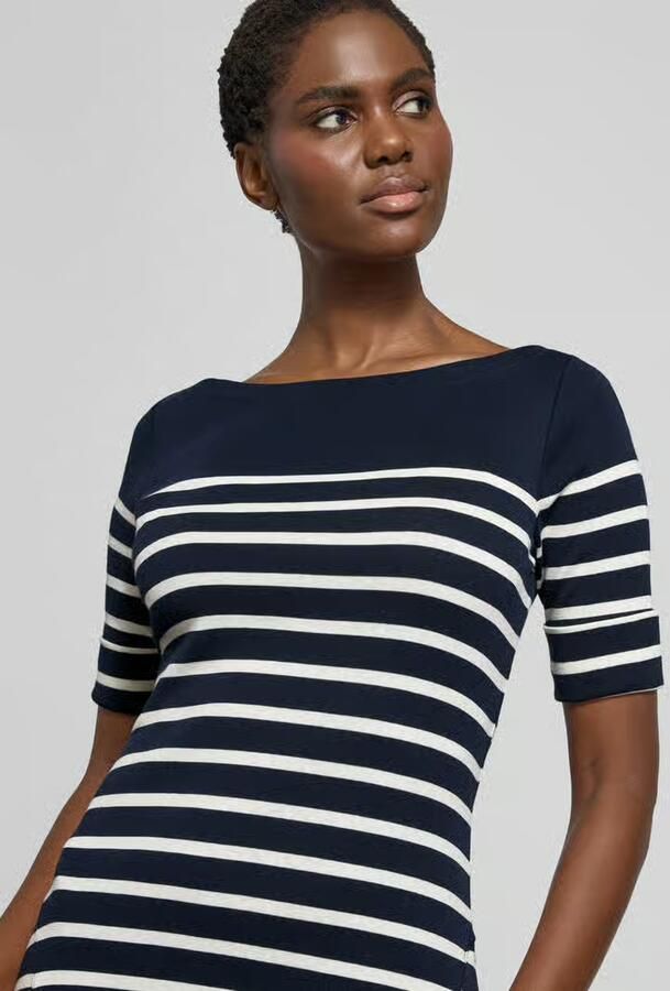 Lauren Ralph Lauren Midi-jurk met boothals model 'MUNZIE' - Foto 2
