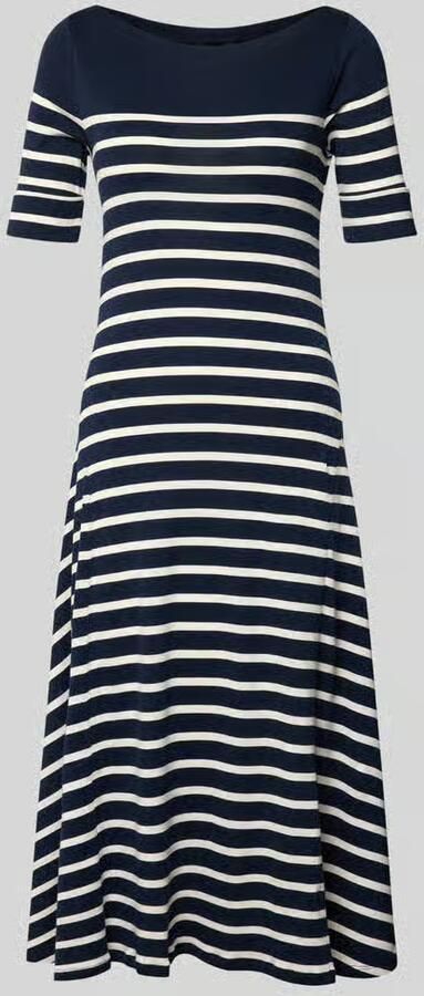 Lauren Ralph Lauren Midi-jurk met boothals model 'MUNZIE'