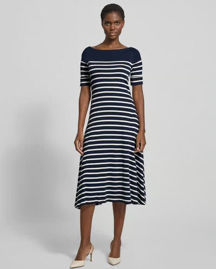 Lauren Ralph Lauren Midi-jurk met boothals Model 'MUNZIE' - Foto 3