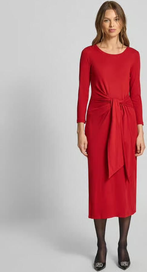 Lauren Ralph Lauren Midi-jurk met knoopdetail model 'IMALAH' - Foto 4