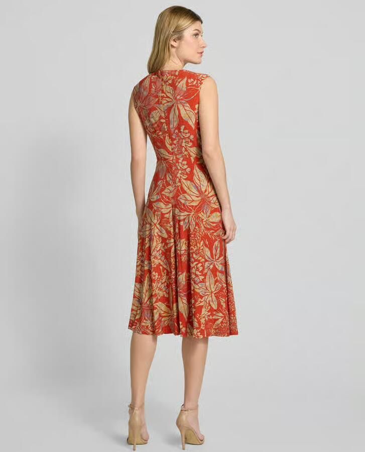 Lauren Ralph Lauren Midi-jurk met knoopdetail model 'TESSANNE'