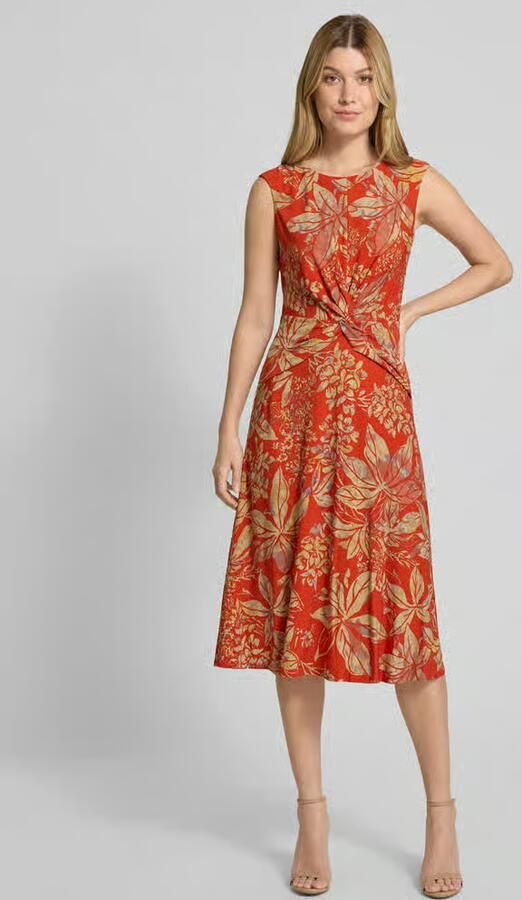 Lauren Ralph Lauren Midi-jurk met knoopdetail model 'TESSANNE' - Foto 2