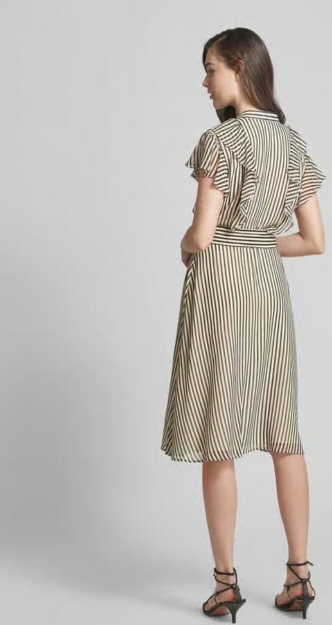 Lauren Ralph Lauren Midi-jurk met knoopsluiting model 'TAWRENNA'