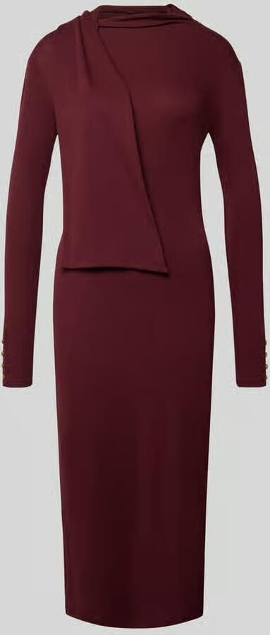 Lauren Ralph Lauren Midi-jurk met opstaande kraag model 'STANCIO'
