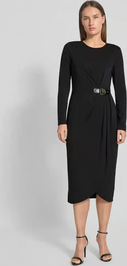 Lauren Ralph Lauren Midi-jurk met ronde hals model 'SABLISE' - Foto 2