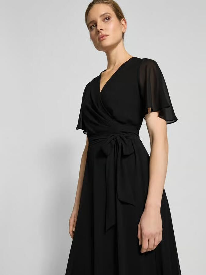 Lauren Ralph Lauren Midi-jurk met strikceintuur model 'ABEL' - Foto 4