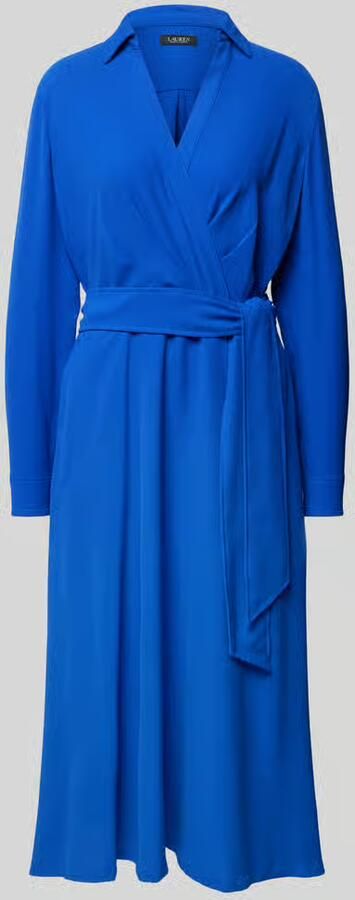 Lauren Ralph Lauren Midi-jurk met V-hals model 'ROWELLA'