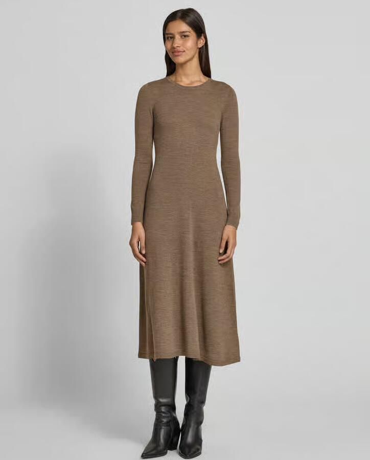 Lauren Ralph Lauren Midi-jurk van wol met ronde hals model 'VORLEY' - Foto 2