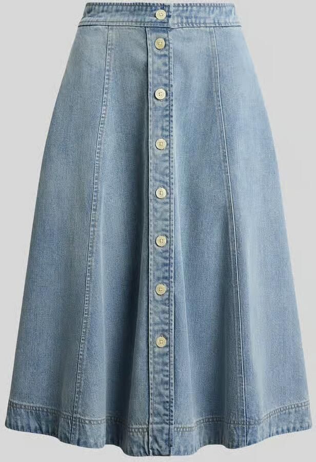 Lauren Ralph Lauren Midi-rok van lyocellmix met zijwaartse steekzakken - Foto 2